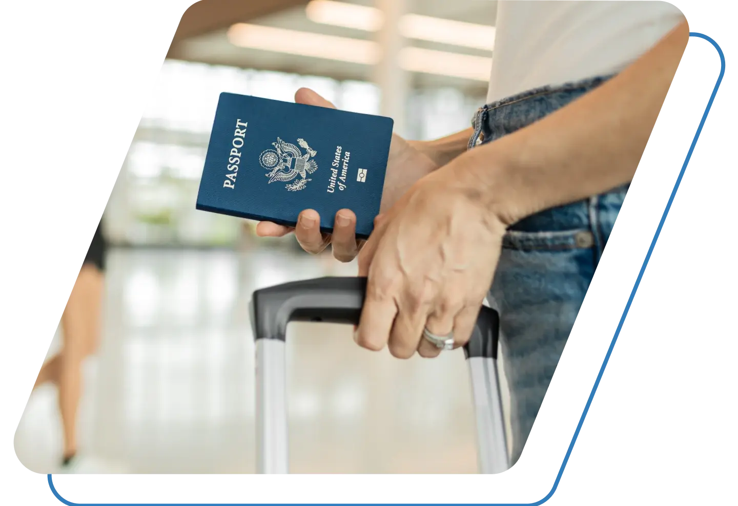 Holding a passport