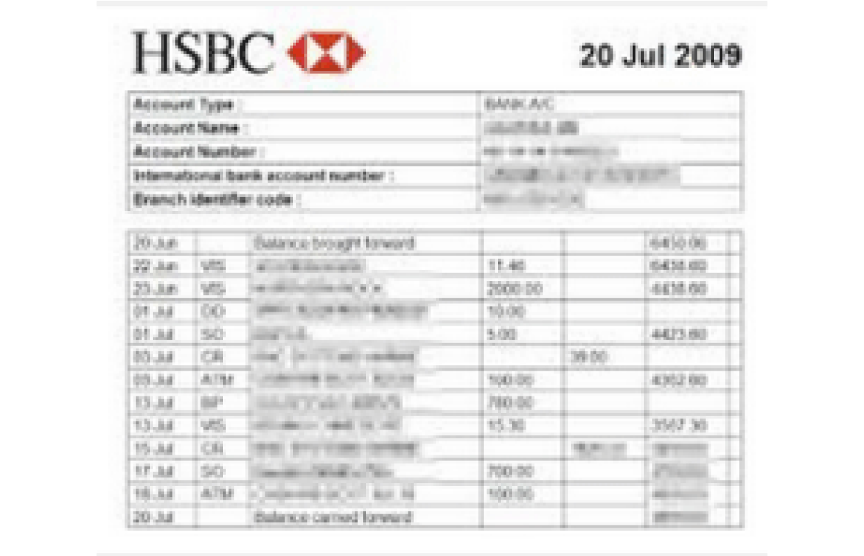 Bank Statement