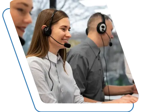 Man and woman getting an official document