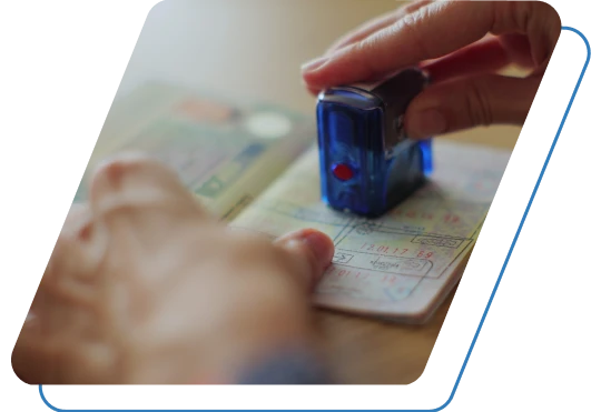 Holding a passport