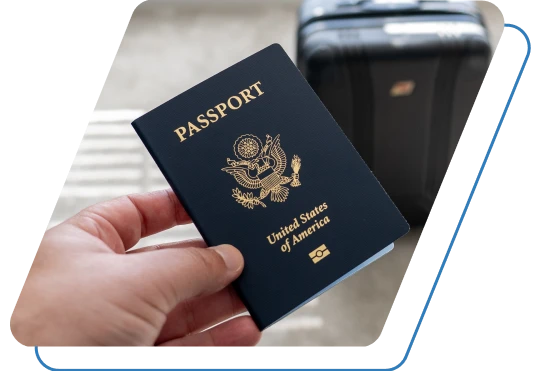 Holding a passport