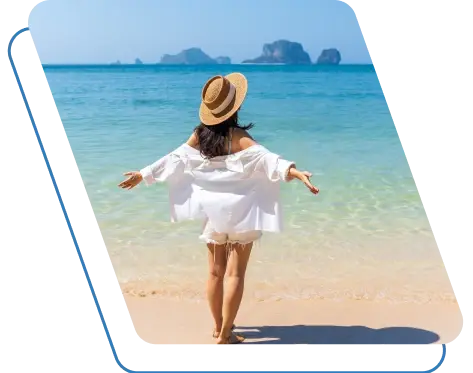 Man and woman getting an official document