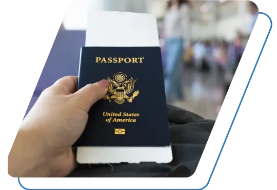 Holding a passport