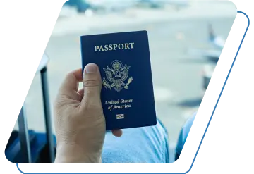 Holding a passport