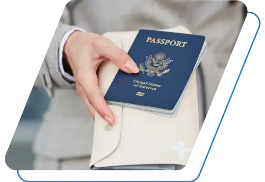 Holding a passport